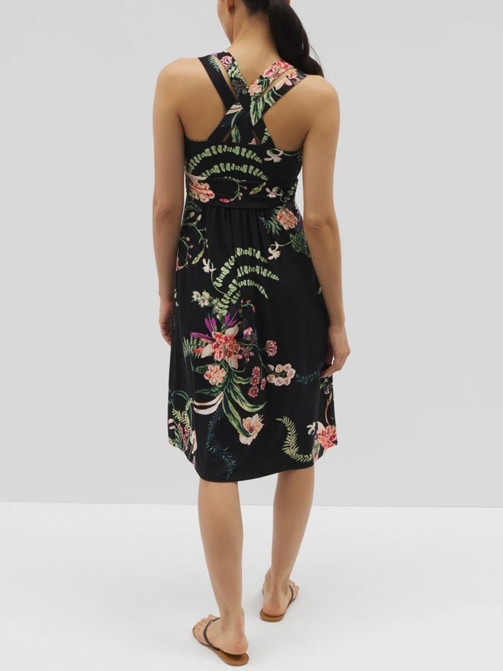 Soma Black Floral Isla Short Bra Dress - Picture 2 of 11